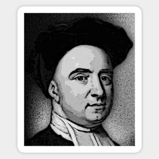 George Berkeley Black And White Portrait | George Berkeley Artwork 2 Sticker